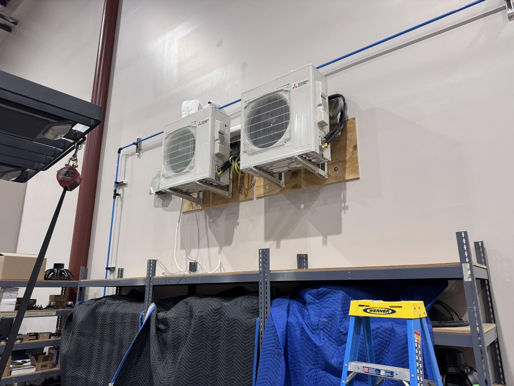 Mitsubishi HVAC equipment installation